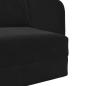 Preview: Klappsofa Bett Schwarz 65 x 80 x 83 cm Samt