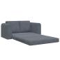 Preview: Klappsofa Bett Dunkelgrau 148 x 71 x 83 cm Samt