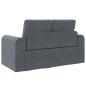 Preview: Klappsofa Bett Dunkelgrau 148 x 71 x 83 cm Samt