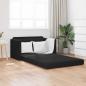 Preview: ARDEBO.de - Klappsofa Bett Schwarz 124 x 71 x 78 cm Samt