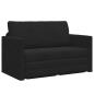 Preview: Klappsofa Bett Schwarz 124 x 71 x 78 cm Samt