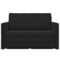 Preview: Klappsofa Bett Schwarz 124 x 71 x 78 cm Samt