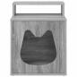 Preview: Katzenhaus Sonoma-Grau 42,5 x 40 x 53,5 cm Holzwerkstoff