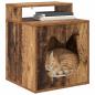 Preview: Katzenhaus Altholz 42,5 x 40 x 52,5 cm Holzwerkstoff