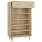 Preview: Schuhschrank Sonoma-Eiche 60x35x105 cm Holzwerkstoff