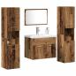 Preview: Aufbewahrungsset Wandmontiert 4 pcs Holzwerkstoff