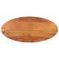 Preview: ARDEBO.de - Tischplatte 120x60x2,5 cm Oval Massivholz Akazie