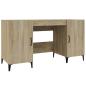 Preview: Schreibtisch Sonoma-Eiche 140x50x75 cm Holzwerkstoff