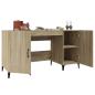 Preview: Schreibtisch Sonoma-Eiche 140x50x75 cm Holzwerkstoff