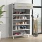 Preview: Schuhschrank Grau Sonoma 60x35x105 cm Holzwerkstoff