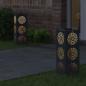 Preview: Solar LED Weg Licht 2 pcs Anthrazit Kalt gewalzter Stahl