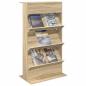 Preview: Magazinregal Sonoma-Eiche 70 x 41 x 126 cm Holzwerkstoff