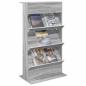 Preview: Magazinregal Graues Sonoma 70 x 41 x 126 cm Holzwerkstoff
