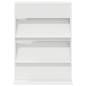 Preview: Magazinregal mit Regal Weiß 70 x 41 x 96 cm Holzwerkstoff