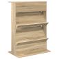 Preview: Magazinregal Sonoma-Eiche 70 x 41 x 96 cm Holzwerkstoff