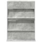 Preview: Magazinregal mit Regal Beton Grau 70 x 41 x 96 cm Holzwerkstoff
