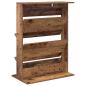 Preview: ARDEBO.de - Magazinregal mit Regal Altholz 70 x 41 x 96 cm Holzwerkstoff