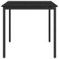 Preview: Esstische 80 x 80 x 75 cm Holzwerkstoff Schwarz Eichen-Optik