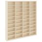 Preview: Wanddisplay-Case mit Regal Beige 40 x 4,5 x 43 cm Holzwerkstoff