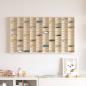 Preview: ARDEBO.de - Wanddisplay-Case mit Regal Beige 98 x 4,5 x 55 cm Holzwerkstoff