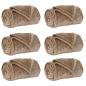 Preview: Wohndecken 6 stk. Kamel 130 x 150 cm 3.04 kg Fleece
