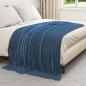 Preview: Überwurfdecke Marineblau 200 x 150 cm Fleece