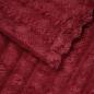 Preview: Überwurfdecke Bordeauxrot 270 x 240 cm Fleece