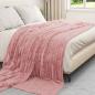 Preview: Überwurfdecke Rosa 270 x 240 cm Fleece