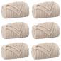 Preview: Wohndecken 6 Stück Beige 240 x 220 cm Fleece