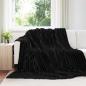 Preview: ARDEBO.de - Wohndecken 6 Stück Schwarz 270 x 240 cm Fleece
