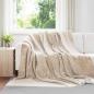 Preview: ARDEBO.de - Überwurfdecke Beige 220 x 240 cm Fleece