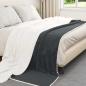 Preview: ARDEBO.de - Überwurfdecke Dunkelgrau 240 x 270 cm Fleece