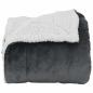 Preview: Überwurfdecke Dunkelgrau 240 x 270 cm Fleece