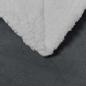Preview: Überwurfdecke Dunkelgrau 240 x 270 cm Fleece