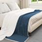 Preview: Überwurfdecke Marineblau 220 x 240 cm Fleece