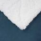 Preview: Überwurfdecke Marineblau 220 x 240 cm Fleece