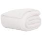 Preview: Überwurfdecke Weiß 130 x 150 cm Fleece