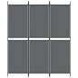 Preview: 3-tlg. Paravent Anthrazit 150x180 cm Stoff