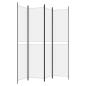 Preview: 4-tlg. Paravent Weiß 200x220 cm Stoff
