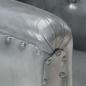 Preview: Sessel Grau Echtleder