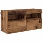 Preview: TV-Wandmöbel mit LED-Lichtleisten 4 pcs Altholz Holzwerkstoff
