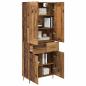 Preview: Highboard mit Schubladen Altholz 69,5 x 34 x 180 cm Holzwerkstoff