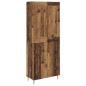 Preview: Highboard Altholz 69,5 x 34 x 180 cm Holzwerkstoff