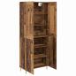 Preview: Highboard Altholz 69,5 x 34 x 180 cm Holzwerkstoff