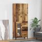 Preview: ARDEBO.de - Highboard Wandmontiert Altholz 69,5 x 34 x 180 cm Holzwerkstoff