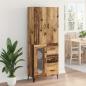 Preview: Highboard Wandmontiert Altholz 69,5 x 34 x 180 cm Holzwerkstoff