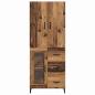Preview: Highboard Wandmontiert Altholz 69,5 x 34 x 180 cm Holzwerkstoff