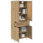 Preview: Highboard Artisan-Eiche 69,5 x 34 x 180 cm Holzwerkstoff