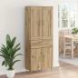 Preview: Highboard Artisan-Eiche 69,5 x 34 x 180 cm Holzwerkstoff