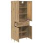 Preview: Highboard Artisan-Eiche 69,5 x 34 x 180 cm Holzwerkstoff
